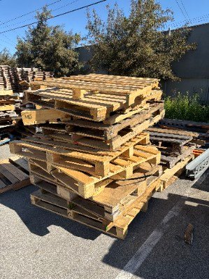 Unwanted pallets ready for pickup in Los Angeles