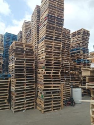 Large volume of pallets in stock at Bro Pallets